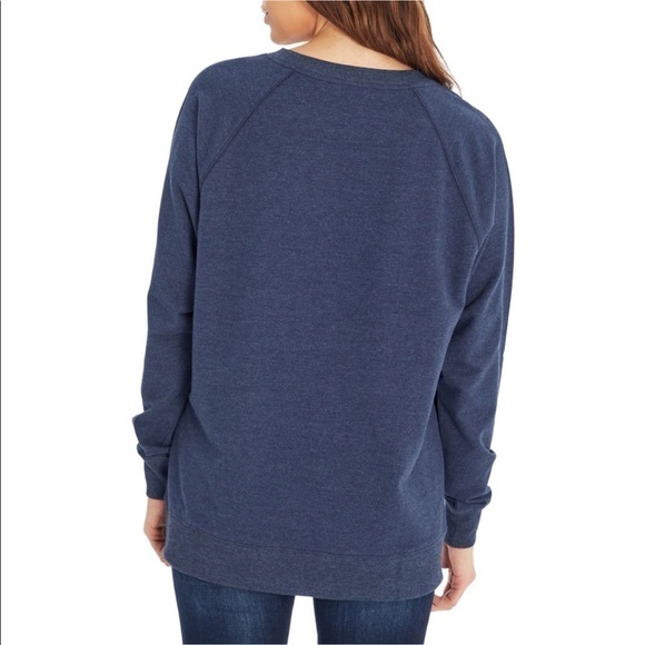 Wildfox Good Vibes pastel rainbow textured loop knit statement sweatshirt size S - Picture 4 of 5